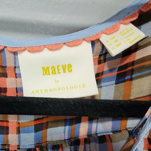 ANTHROPOLOGIE MAEVE Laila ruffled blouse 6P - Picture 8 of 9